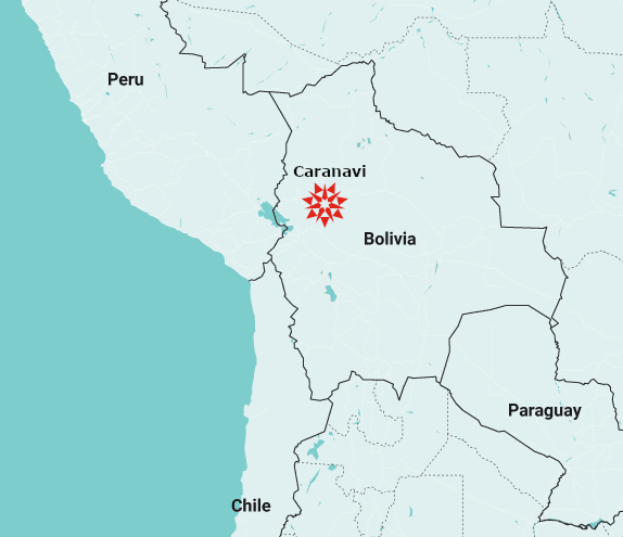 Map of Bolivia